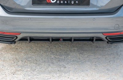 Diffuser VW Passat R-Line B8 Glans Zwart