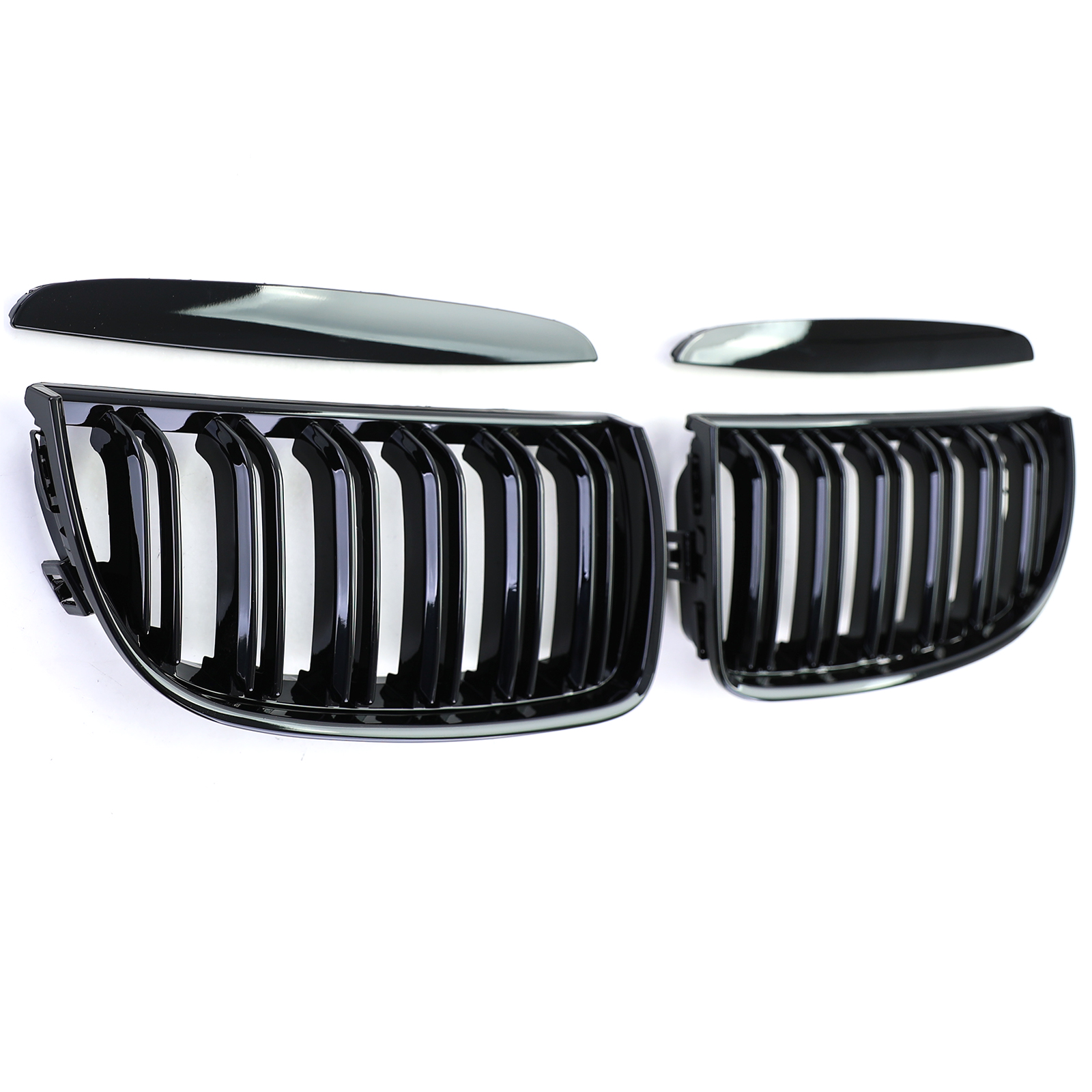 Grill Nieren BMW E90/91 Zwart M3/Motorsport Stripes 05-08