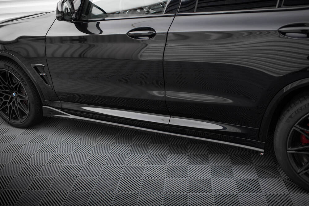 Zijskirts BMW X3M F97 FL Maxton Glans Zwart