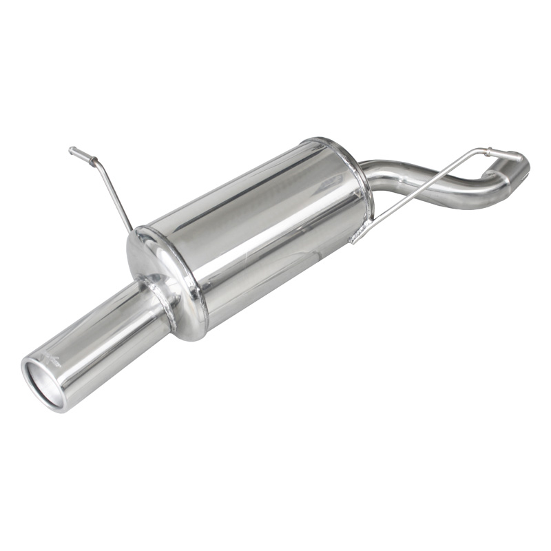 100% RVS Sportuitlaat  BMW 3-Serie E46 318Ti Compact 143pk 2002-2005 1x80mm