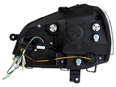 Faros VW Polo 9N3 05-09 Dayline Los ojos del Diablo cromo