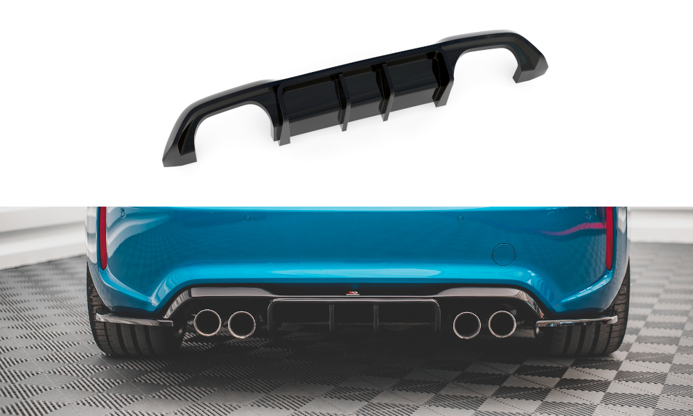 Diffuser BMW M2 F87 Maxton Glans Zwart