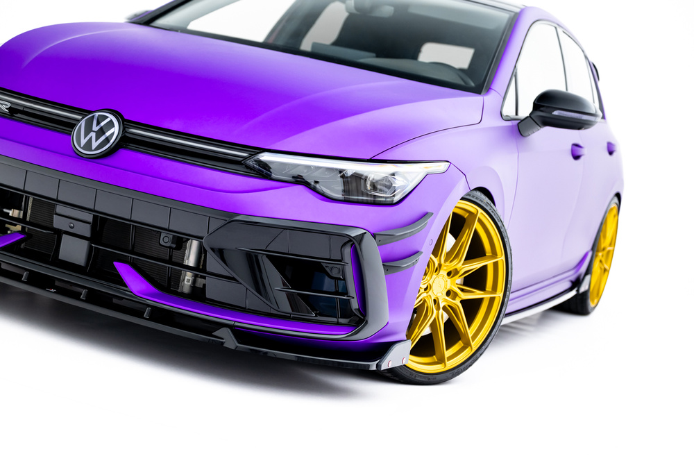Voorspoiler V.3 + Flaps Volkswagen Golf R Mk8 Facelift Maxton