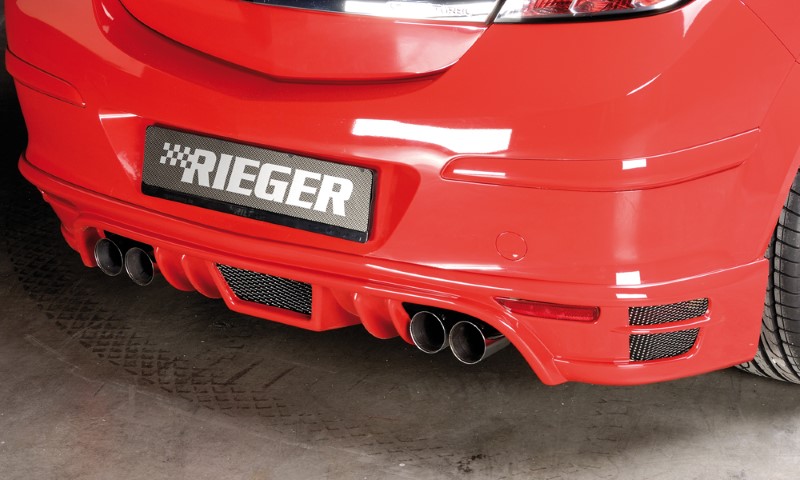 Achteraanzet met uitsparing voor duplex einddemper Opel Astra H