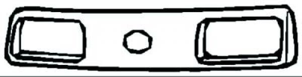 Radiator Grill GHIA 82-87 voor DUBBELE Koplampen