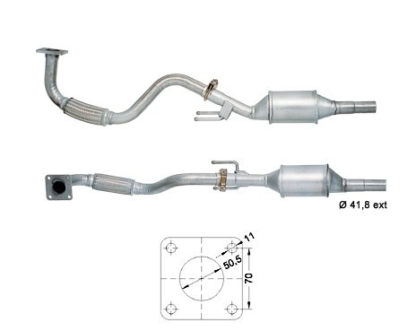 VW POLO 1.4i Classic 1390 cc 44 Kw / 60 cv AKK Magnaflow CAT Bou