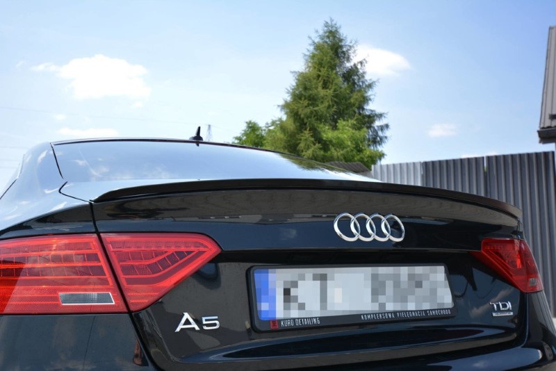Spoilerkap Audi S5 / A5 / A5 S-Line 8T / 8T FL Sportback Glanzend Zwart Maxton