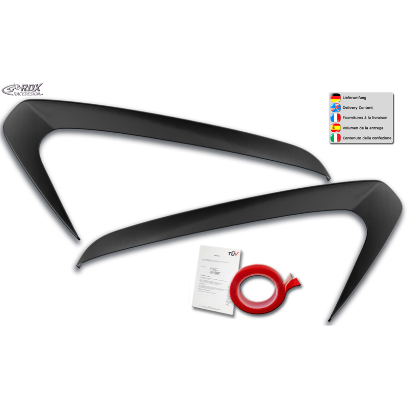 Koplampspoilers  Skoda Citigo 2011- (ABS)