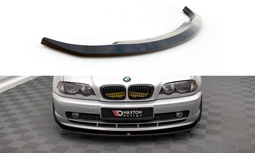 Voorspoiler V.2 BMW 3 Coupe E46 Maxton Glans Zwart