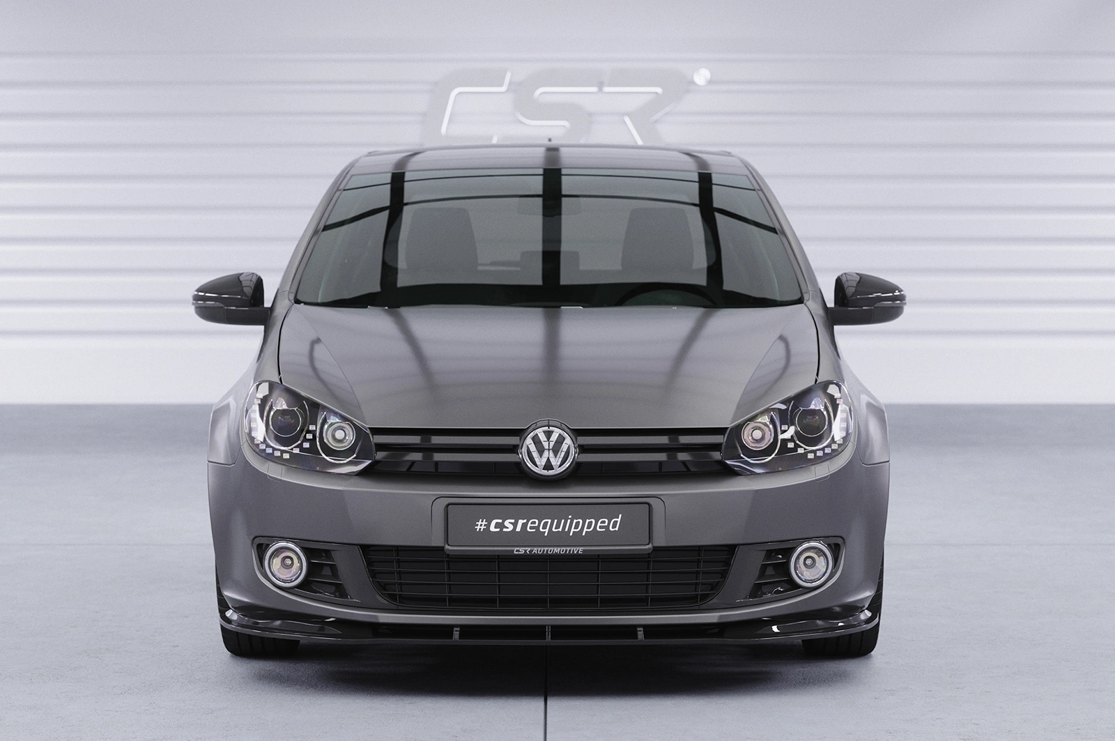 Voorspoiler VW Golf 6 glans zwart   2008-2012