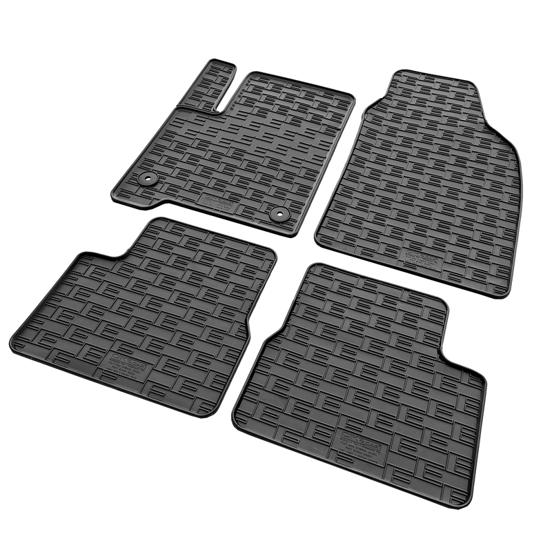 CIKCAR Rubber matten  Fiat 500 Hybrid 2026- (4-delig + montagesysteem)