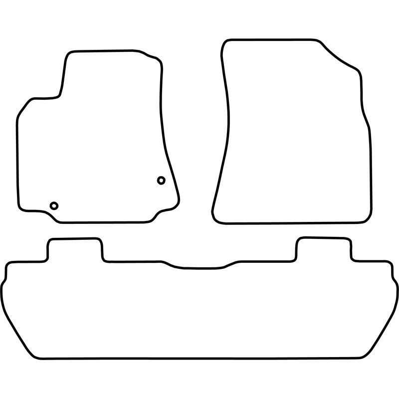 Automatten Velours  Peugeot Partner Tepee 2008-2012 & 2012-