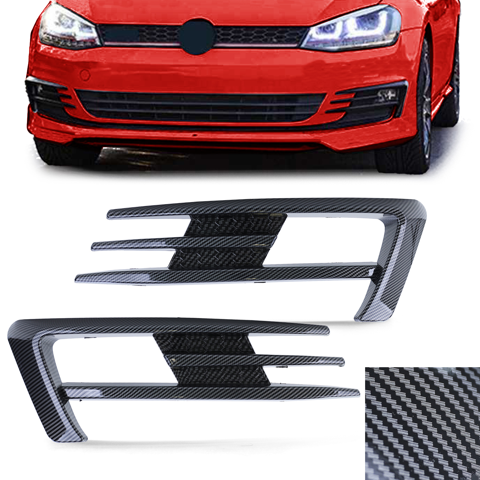 Canards Volkswagen Golf 7 Carbon Look