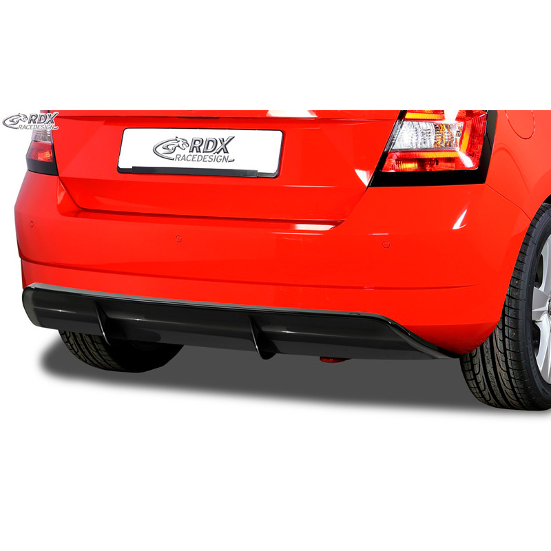 Achterskirt 'Diffusor'  Skoda Fabia III HB (NJ) 2014- (ABS zwart glanzend)
