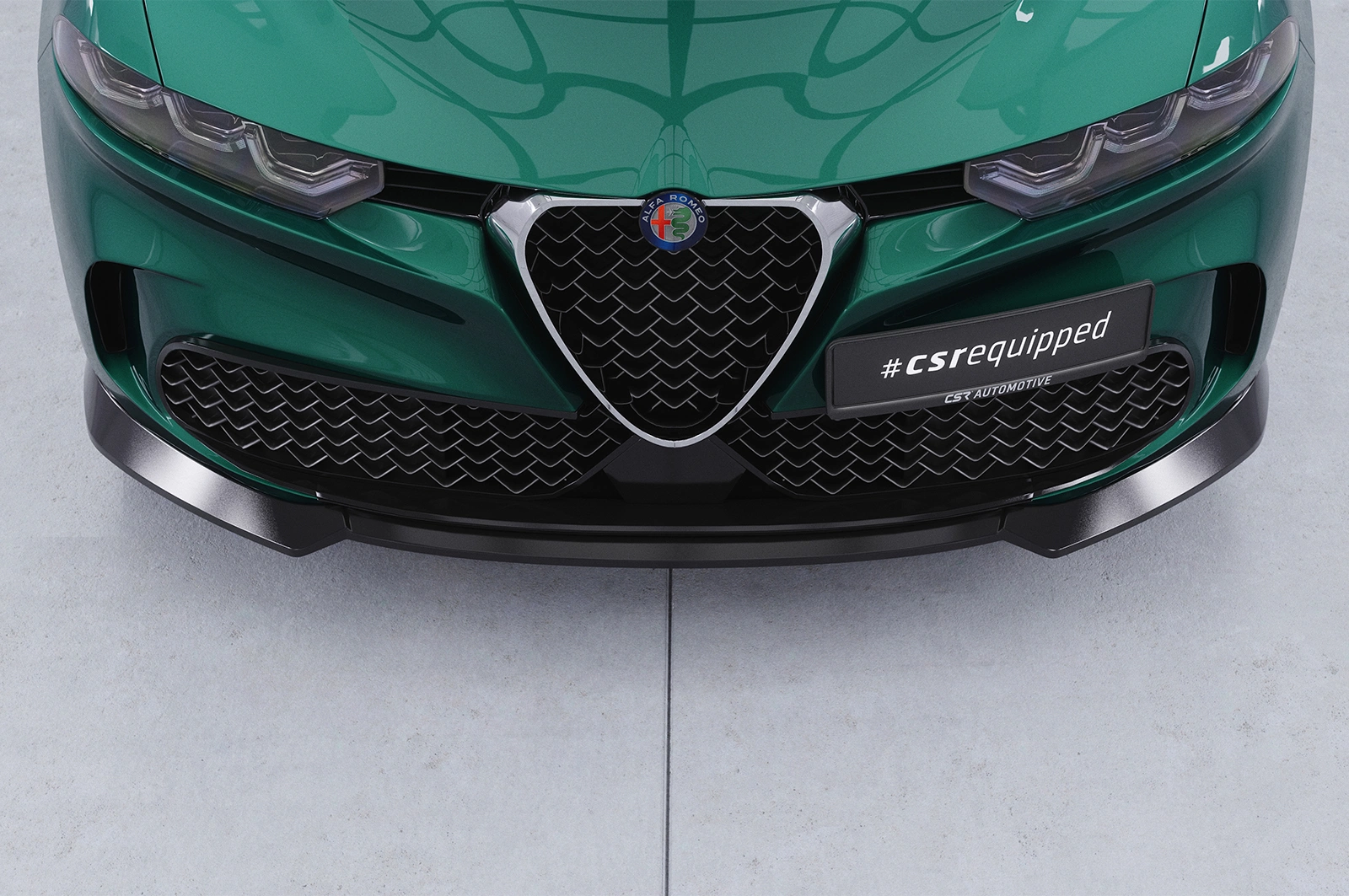 Voorspoiler Alfa Romeo Tonale glans zwart