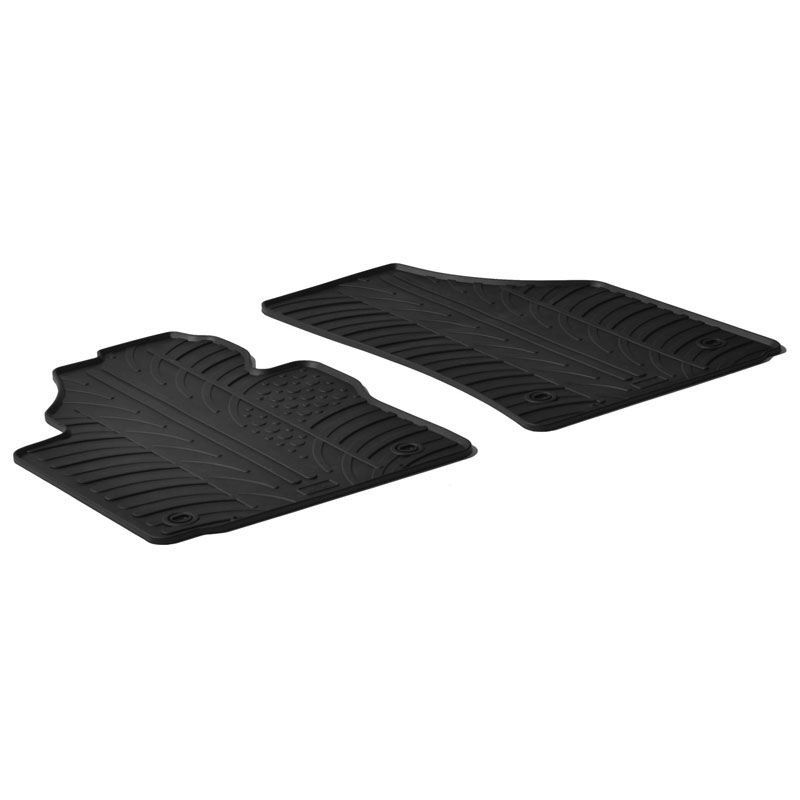 Rubbermatten  Volkswagen Caddy 2004-2015 & 2015-2020 (G profiel 2-delig + montageclips)