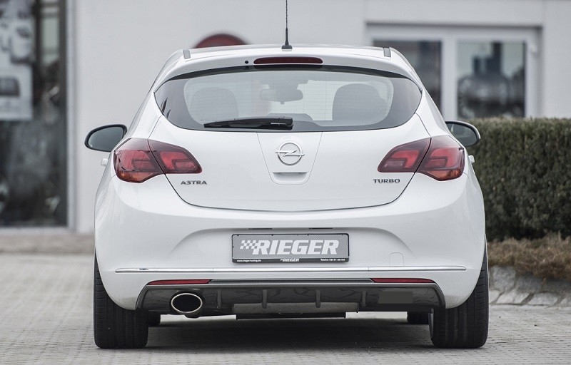 Achteraanzet Carbon-look Rieger Opel Astra J 5-deurs