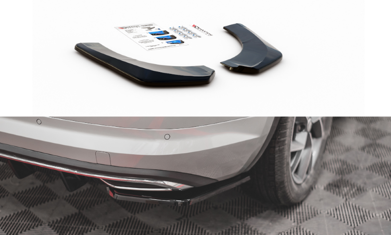 Achterzijde skirts Skoda Kodiaq 1 sportline Maxton Design glans zwart