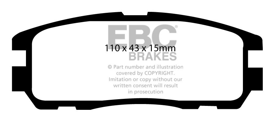 EBC Brakes VAUXHALL (OPEL) Frontera 2.2 95-98 Remblokken achterz