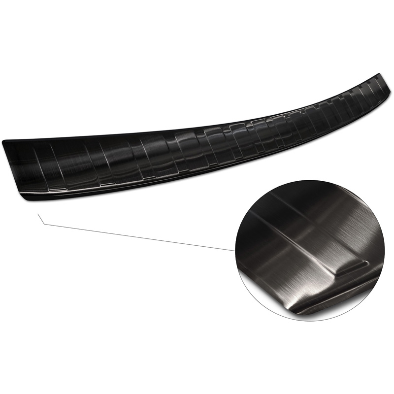 Zwart RVS Achterbumperprotector  Citroën C4/e-C4 III 2020- 'Ribs'