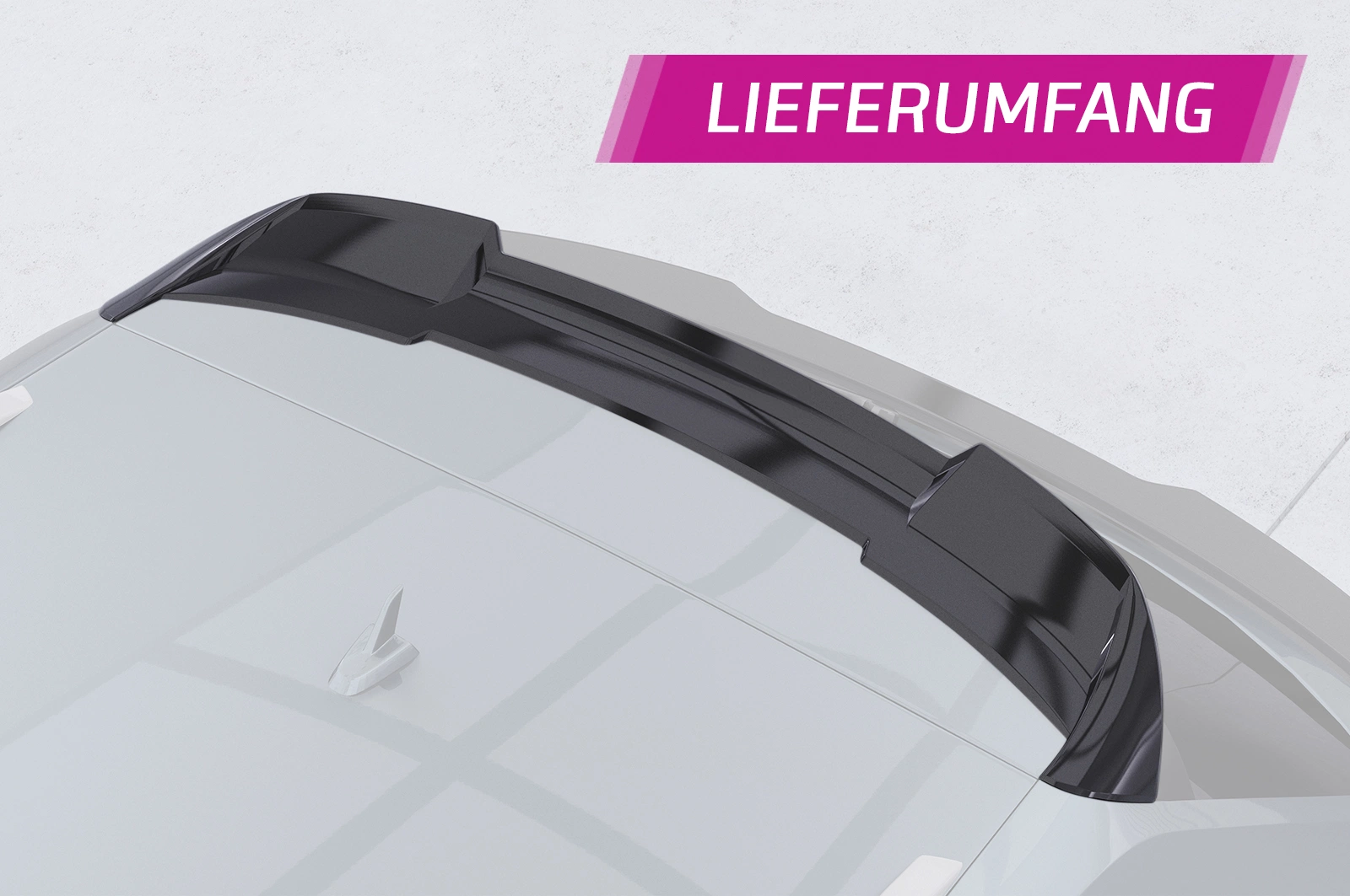 Dakspoiler Audi A3 8V CSR glans zwart