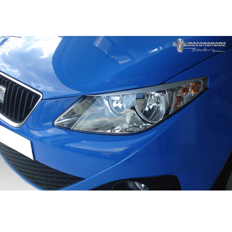 Koplampspoilers  Seat Ibiza 6J 3/5-deurs & ST 2008-2017 (ABS)