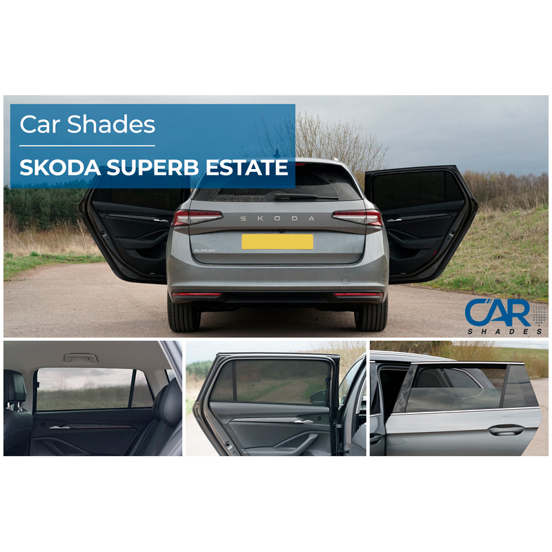 Set Car Shades (achterportieren)  Skoda SuperB IV Kombi 2024- (2-delig)
