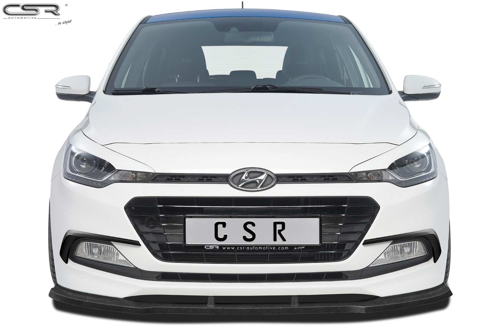 Voorspoiler Hyundai i20 Glans Zwart