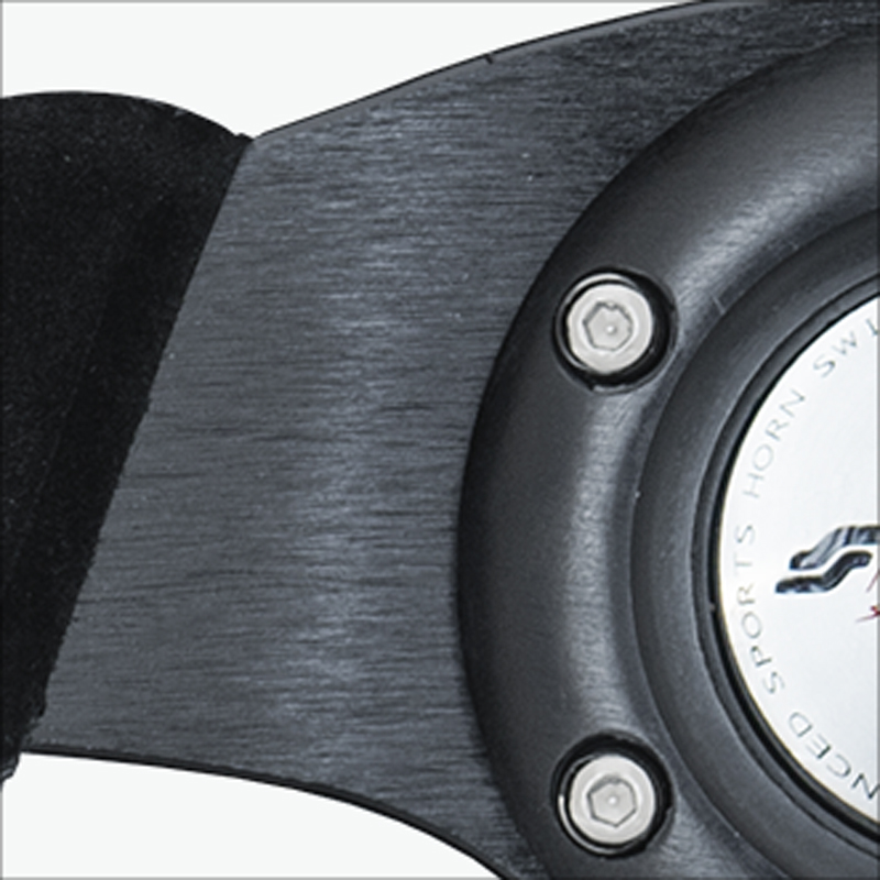 Simoni Racing Universeel Sportstuur X2 Shammy Leder - Zwart Suède - Diameter 330mm