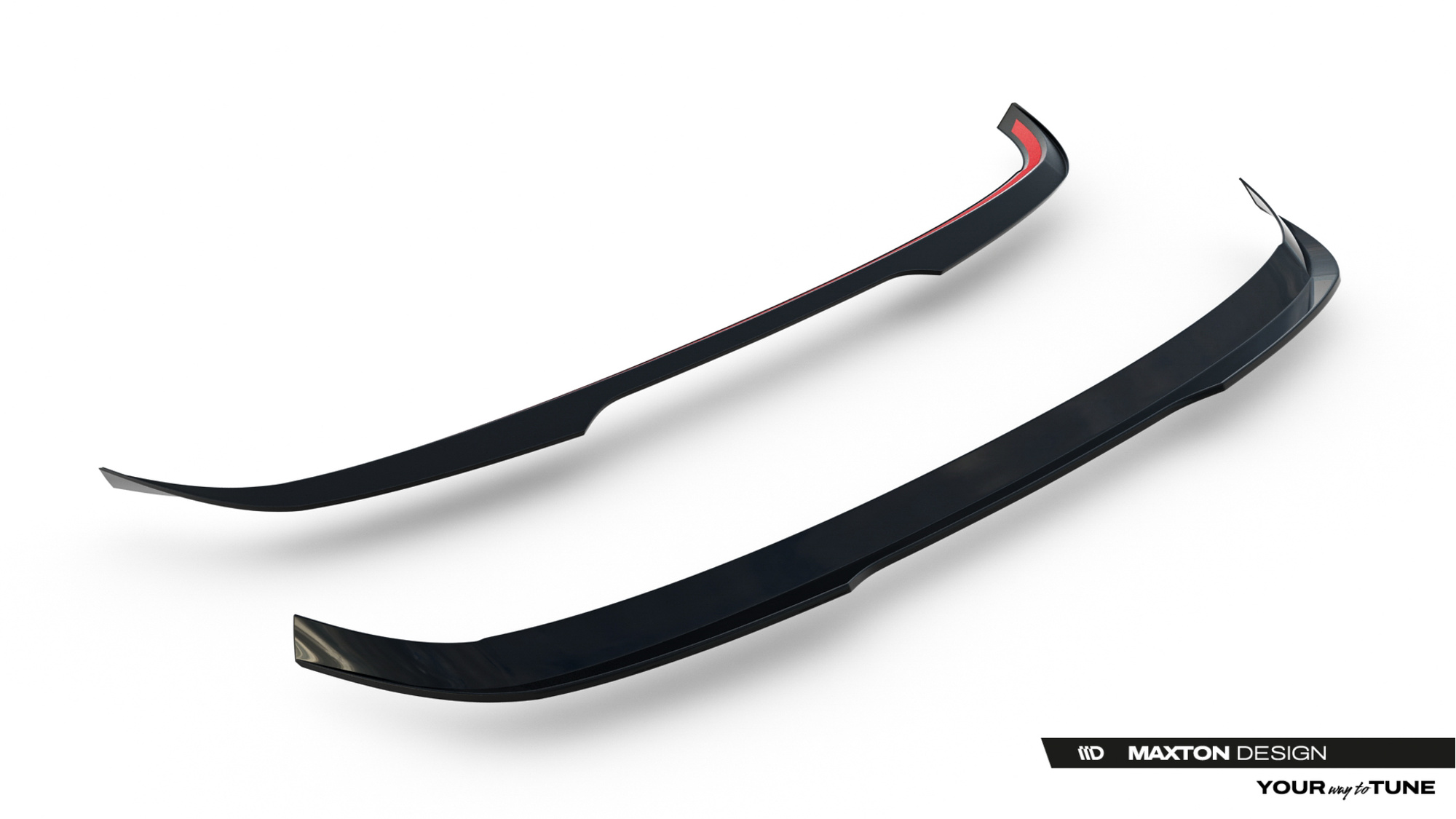 Spoiler V.2 Volkswagen Golf 8 Maxton Glans Zwart