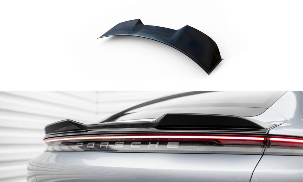 Spoiler Cap Porsche Taycan 1 / 4 / 4S / GTS Glans Zwart