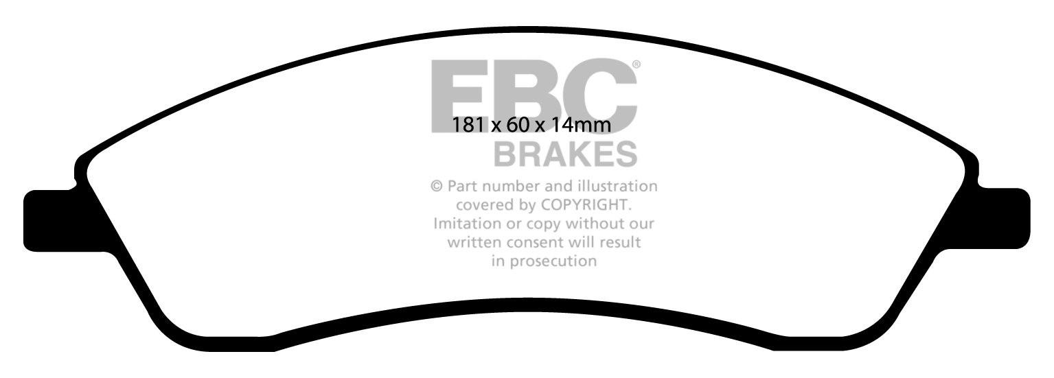 EBC Brakes TVR Grantura 1.8 66-67 Remblokken voorzijde greenstuf