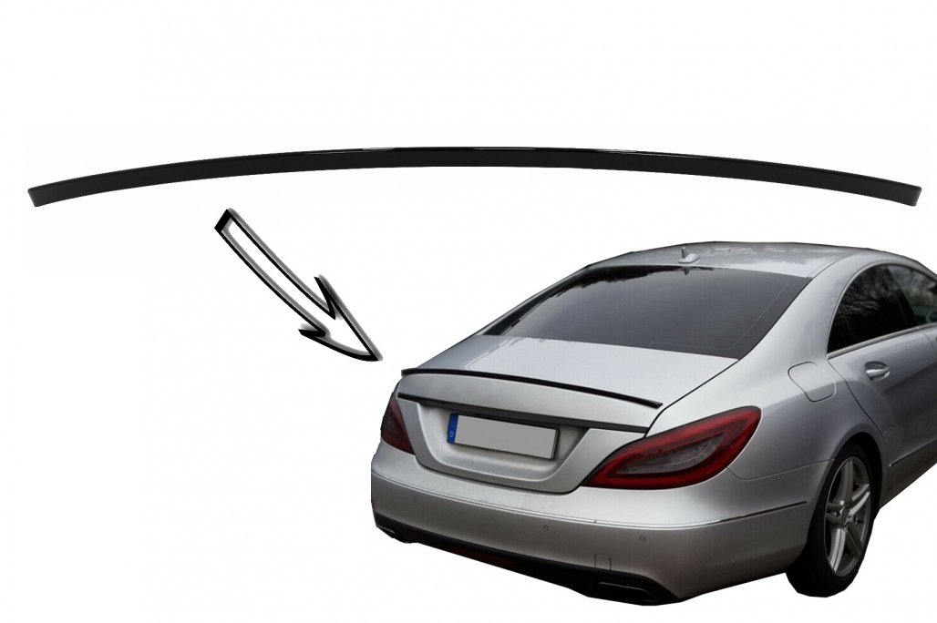 Spoiler Mercedes CLS Class W218 (2010-2018) Limousine Glans Zwart