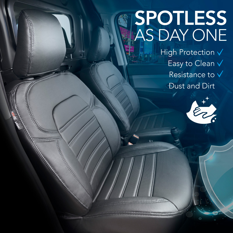 New York Design Kunstleder Stoelhoezenset 1+1  Ford Transit Connect 2019-