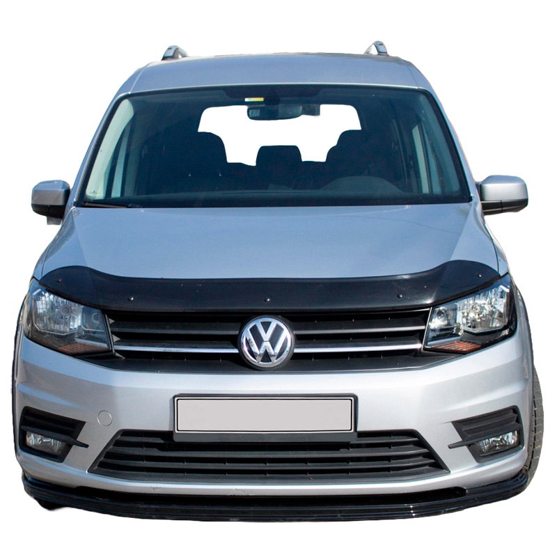 Motorkapbeschermer (steenslagcover)  Volkswagen Caddy MK4 2015-2020 - Glanzend zwart