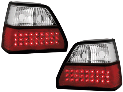 Luces traseras VW Golf II LED rojo/blanco cristal