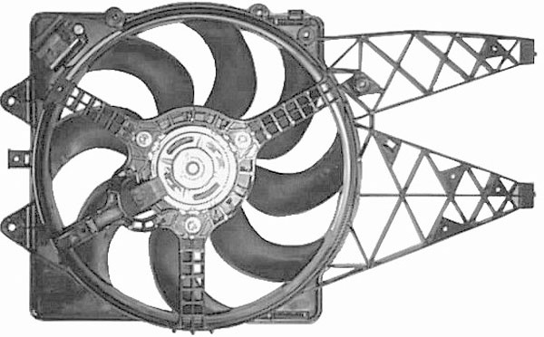Radiator FAN GRANDE PUNTO 05->> 405mm 1.3 MJ 16V/1.9 MJ 16V +A/C