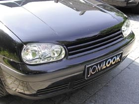 Grill zonder Embleem VW Golf IV met onderrand zwart