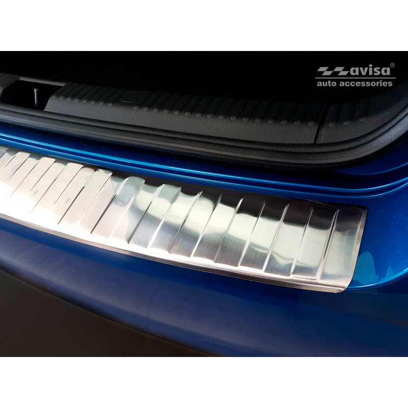 RVS Achterbumperprotector  Skoda Fabia III HB 5-deurs Facelift 2018-2021 'Ribs'