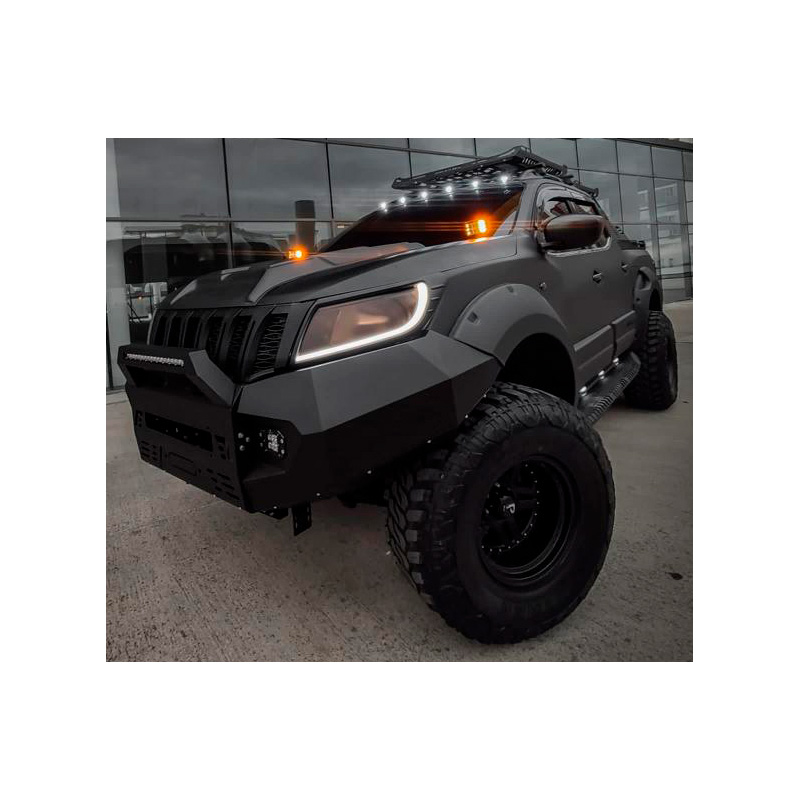 Motorkapluchtinlaat (Scoop)  Nissan Navara D23 NP300 2014-2021 - Matzwart