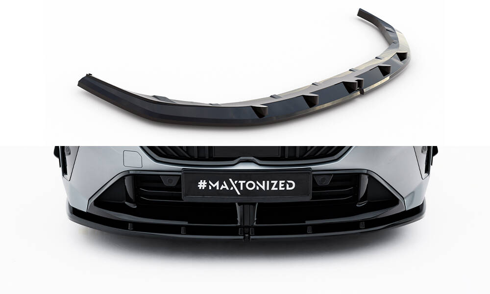 Voorspoiler V.1 BMW M135i / 1 M-Pack F70 Maxton Glanzend zwart