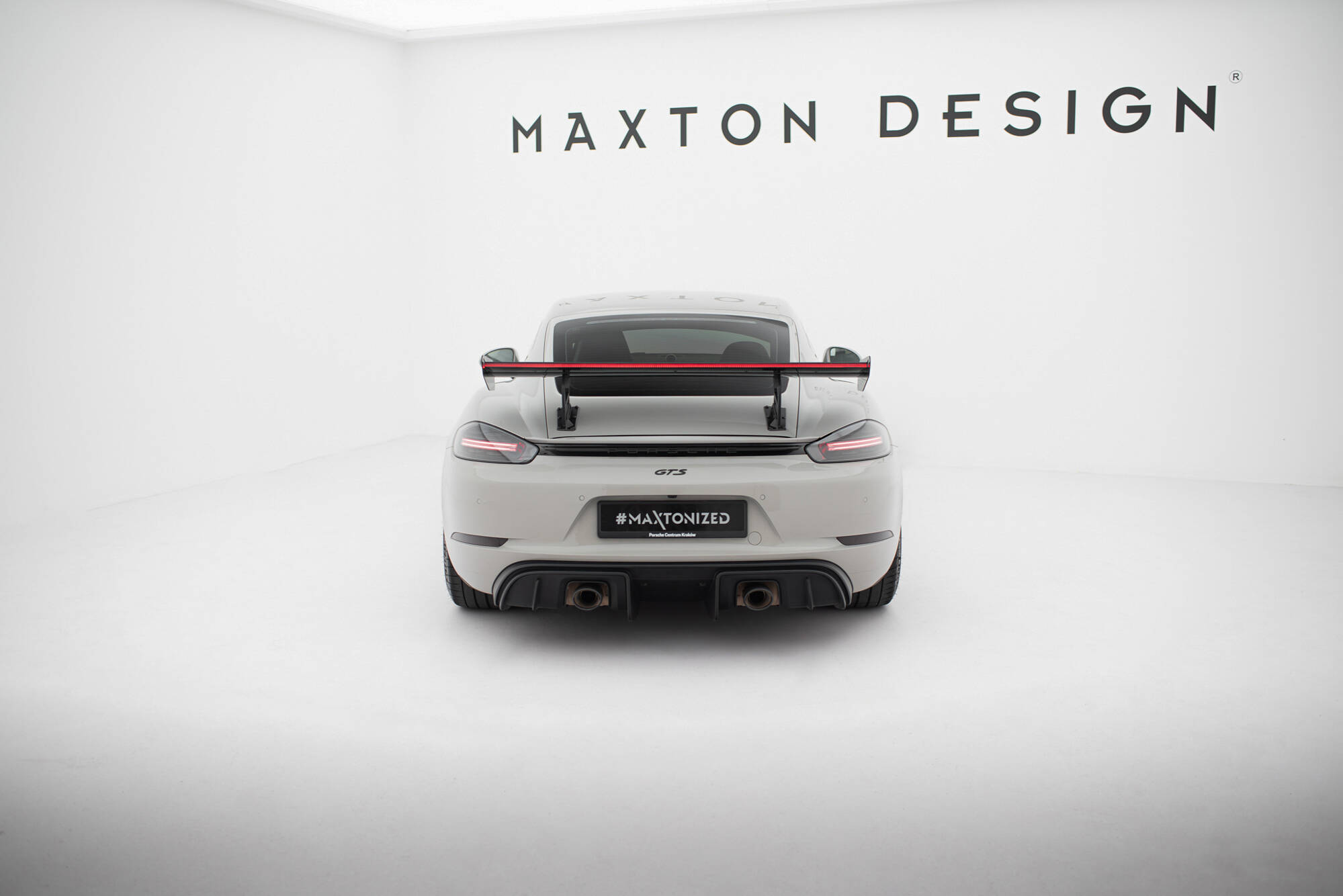 Carbon Spoiler V.1 + LED Porsche 718 Cayman 982C Maxton