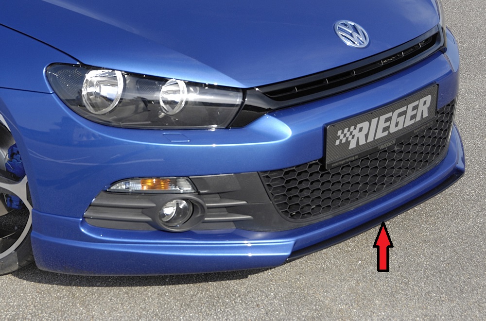 Spoilerzwaard VW Scirocco III Rieger Carbon