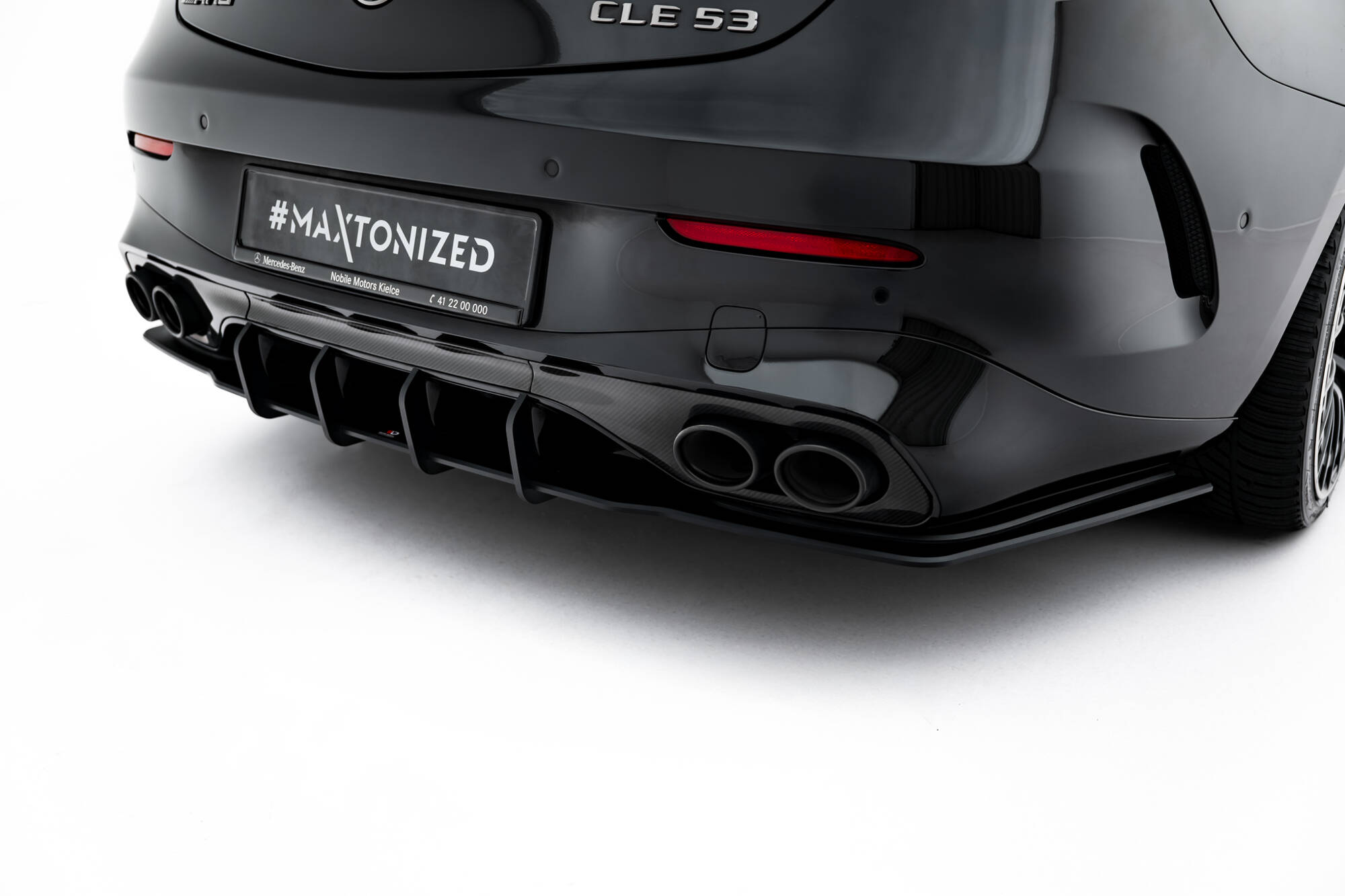 Street Pro Achter Diffuser Mercedes-AMG CLE 53 C236 Maxton Glanzend zwart