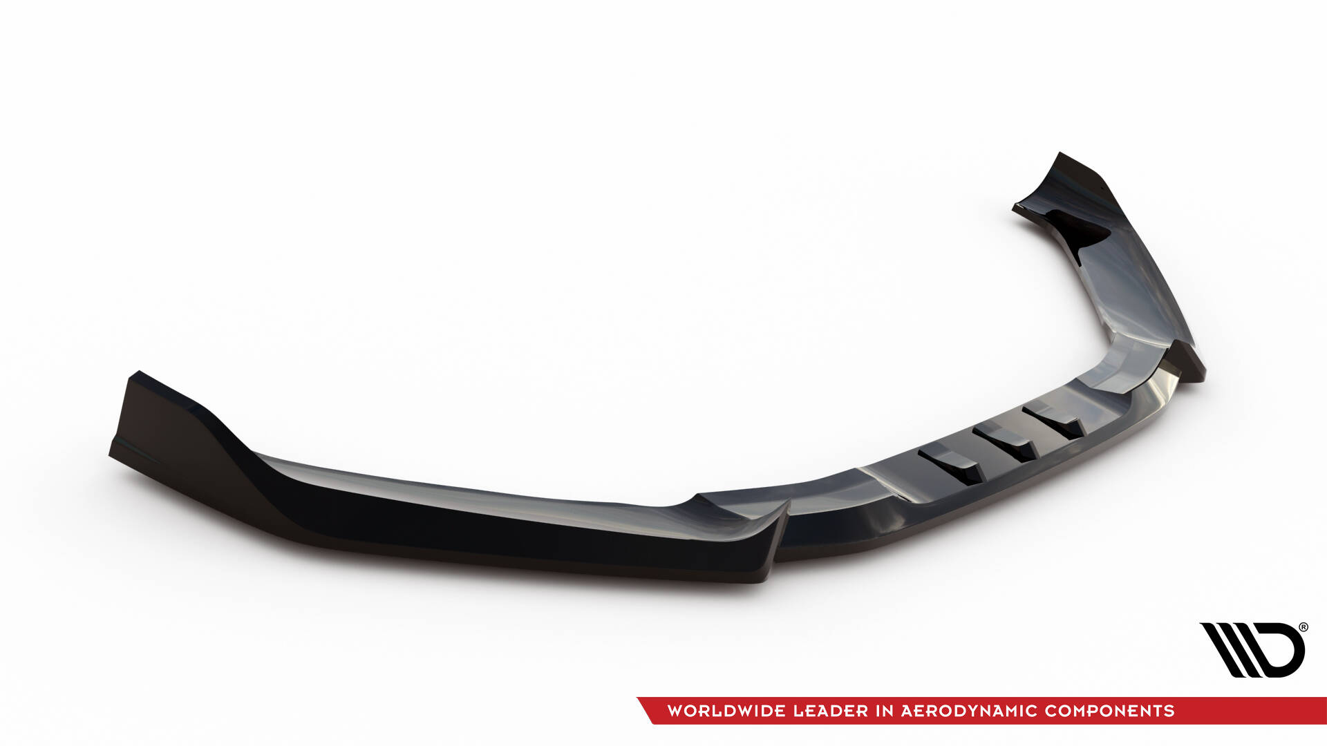 Street Pro Voorspoiler V.2 Hyundai Veloster N MK2 Maxton Glanzend zwart