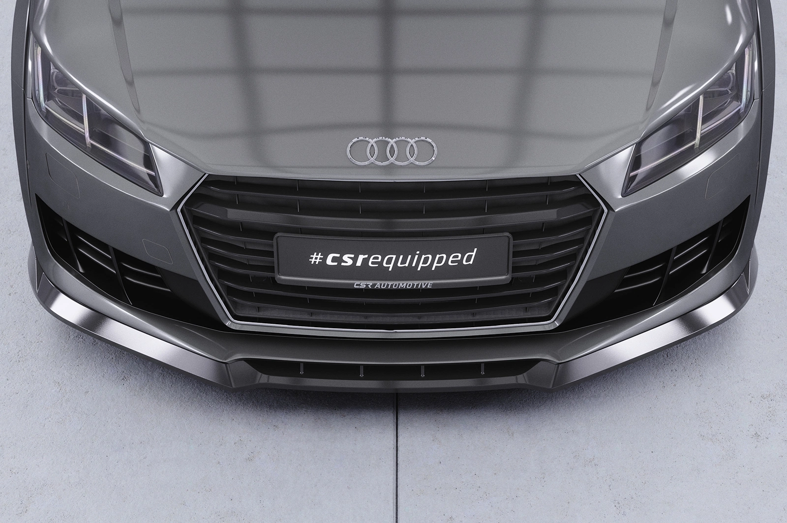 Voorspoiler Audi TT FV/8S Glans Zwart - CSR Design