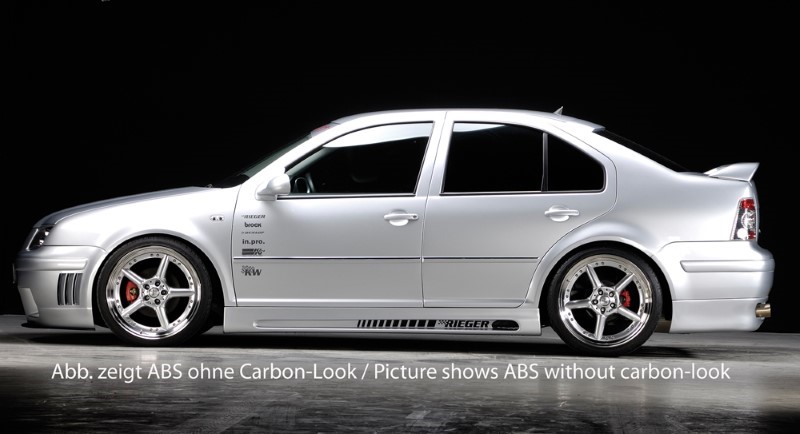 Zijskirts VW Golf IV ABS Carbon-look Rieger