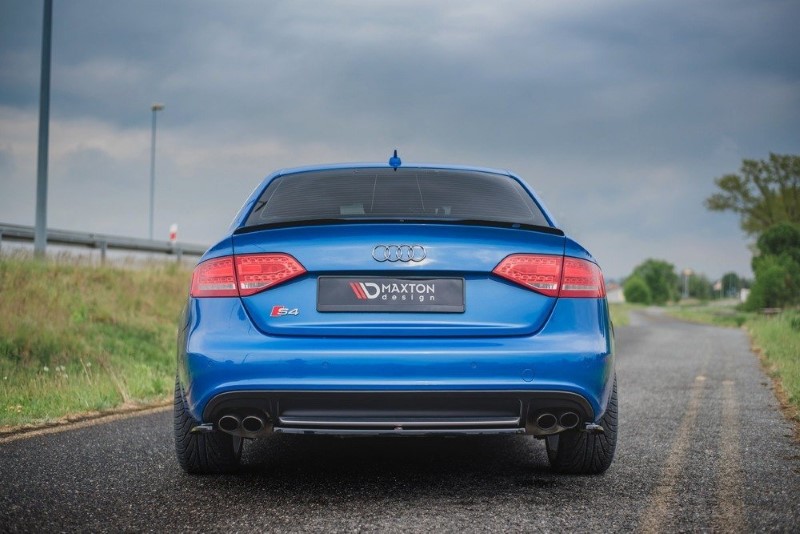 Centale Achterspoiler Audi S4 / A4 / A4 S-Line B8 Sedan Glanzend Zwart