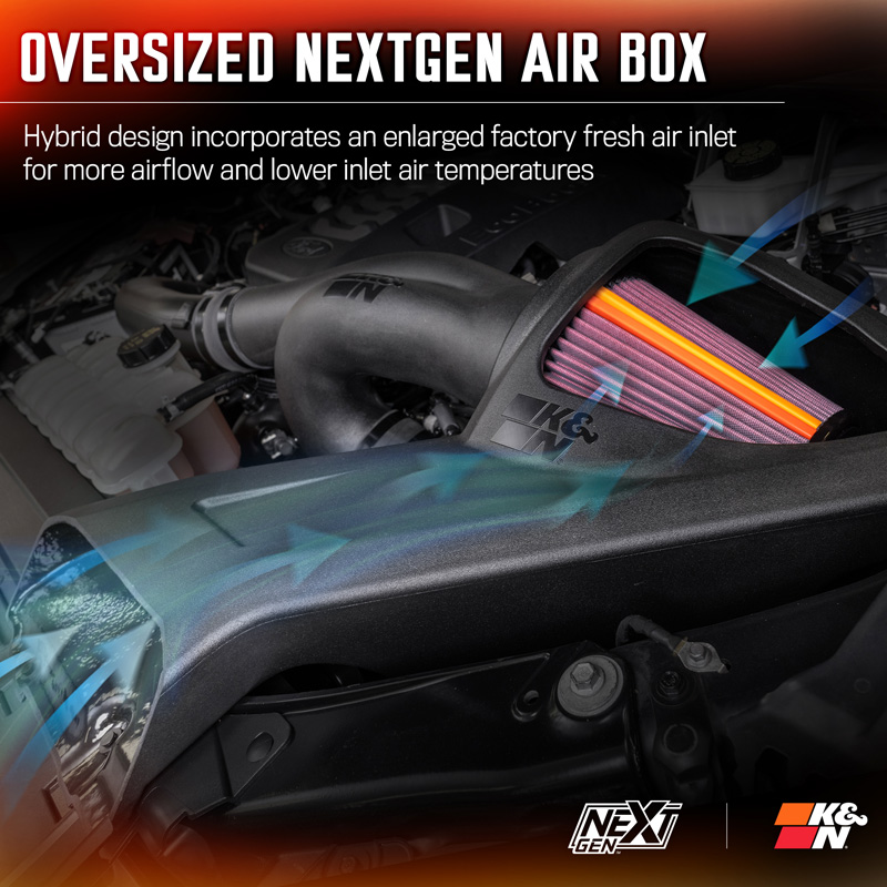 K&N NextGen Cold Air intake  Ford F150 & F150 Raptor 2.7L/3.5L V6 2021- (50-2617)