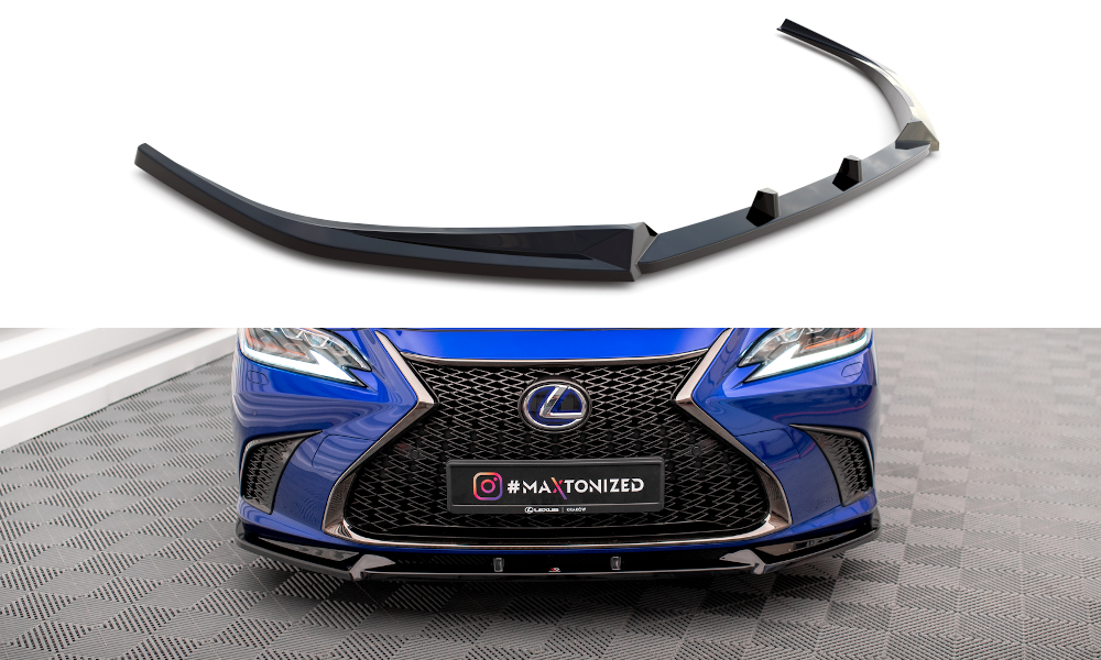 Voorspoiler V.2 Lexus ES F Sport 2019 - Maxton Glans Zwart